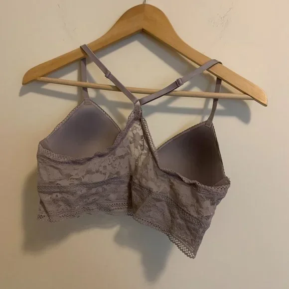 Victoria Secret Gray Lace Bralette Brassiere - Medium - Picture 4 of 7